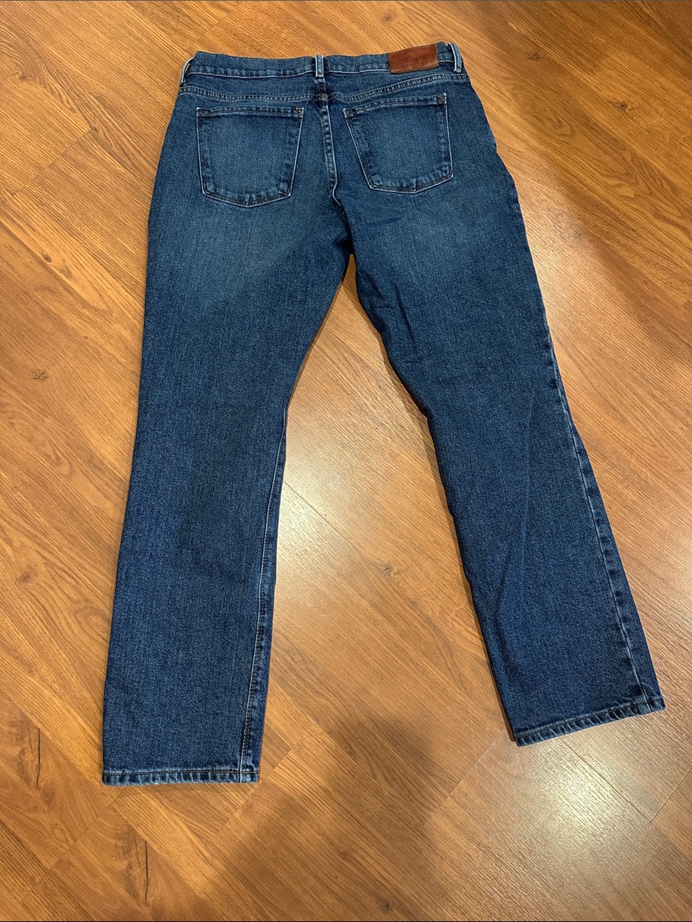 Mott & Bow Classic Straight Fit Men's Jeans - Dark Blue - Picture 2 of 2